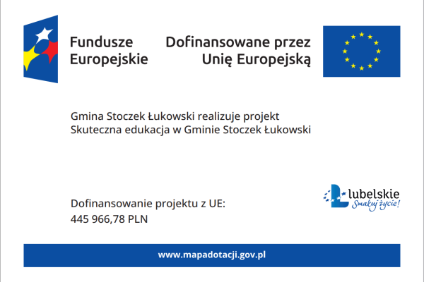Miniaturka „Skuteczna edukacja w Gminie Stoczek Łukowski” – plakat