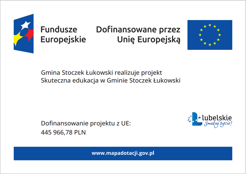 Miniaturka „Skuteczna edukacja w Gminie Stoczek Łukowski” – plakat